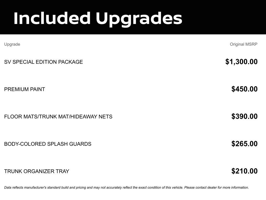 2026 Nissan Altima SV Special Edition