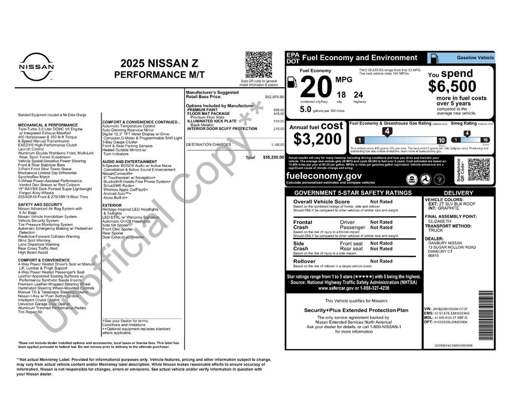 2025 Nissan Z Performance