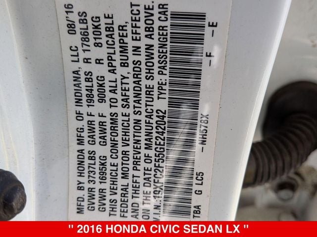 2016 Honda Civic LX
