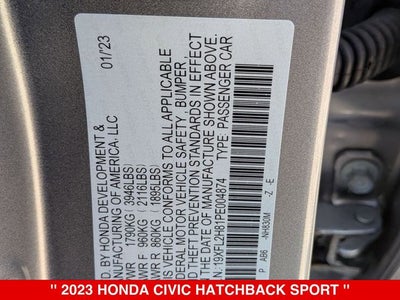 2023 Honda Civic Sport