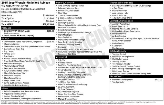 2015 Jeep Wrangler Unlimited Rubicon