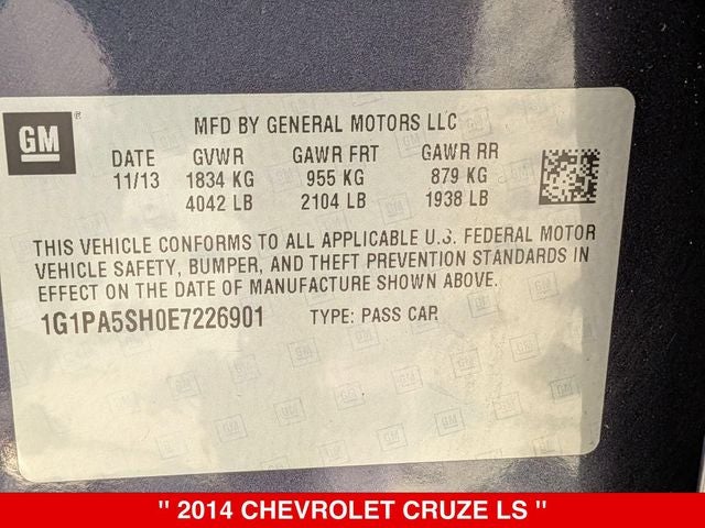 2014 Chevrolet Cruze LS