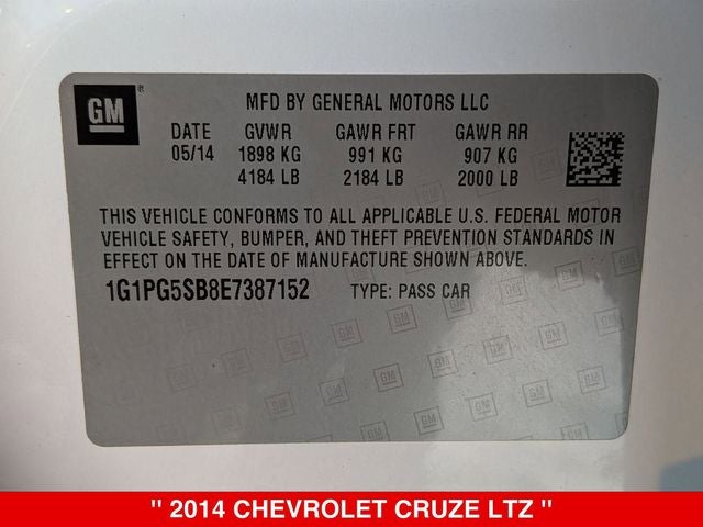 2014 Chevrolet Cruze LTZ
