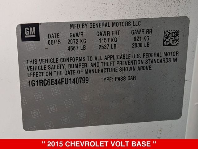 2015 Chevrolet Volt Base