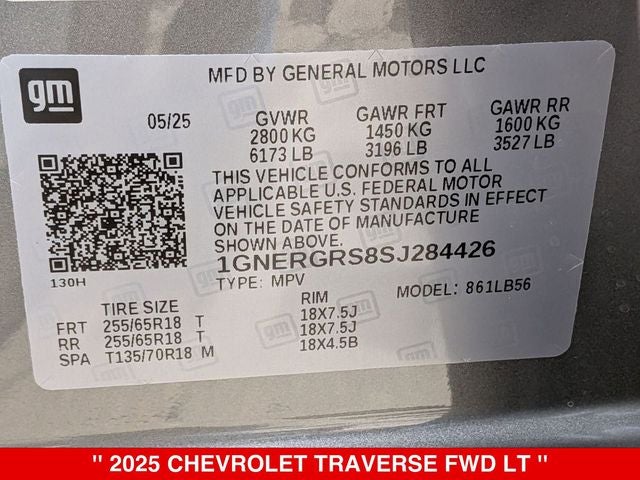 2025 Chevrolet Traverse LT 1LT