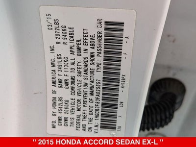 2015 Honda Accord EX-L