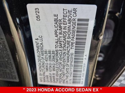 2023 Honda Accord EX