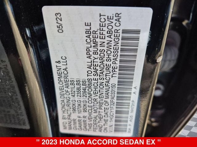 2023 Honda Accord EX