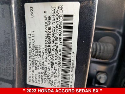 2023 Honda Accord EX