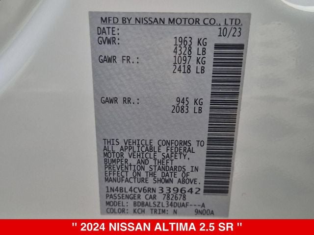 2024 Nissan Altima SR