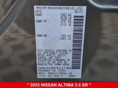 2023 Nissan Altima SR