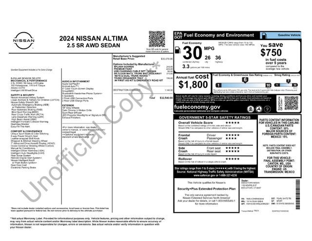 2024 Nissan Altima SR
