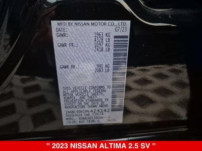 2023 Nissan Altima SV