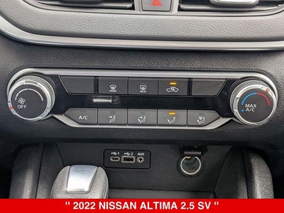2022 Nissan Altima 2.5 SV NISSAN CERTIFIED