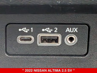 2022 Nissan Altima 2.5 SV NISSAN CERTIFIED