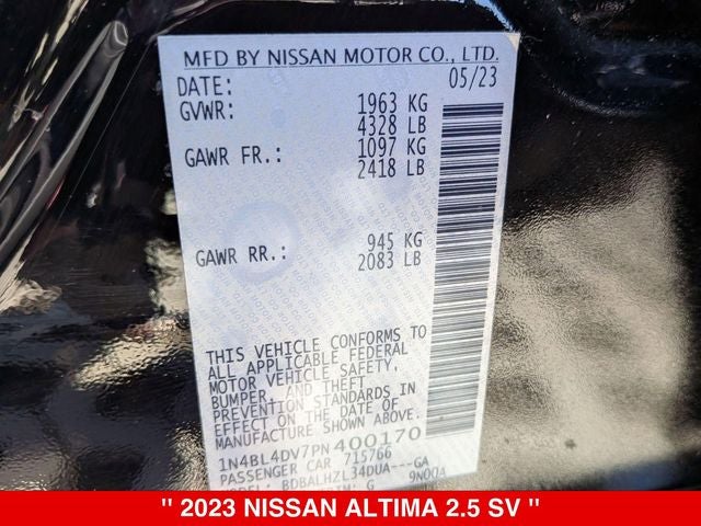 2023 Nissan Altima SV