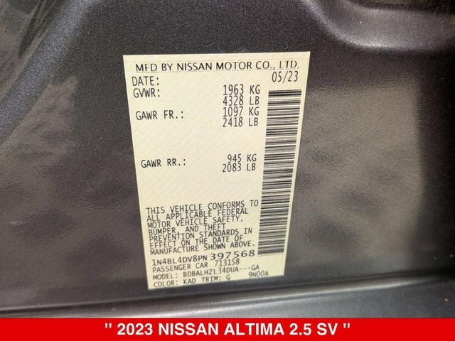2023 Nissan Altima SV