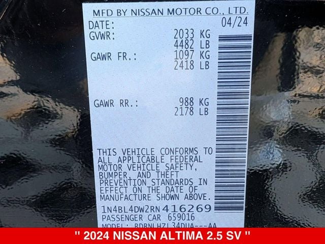 2024 Nissan Altima SV