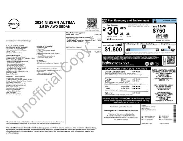 2024 Nissan Altima SV