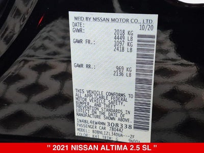 2021 Nissan Altima 2.5 SL