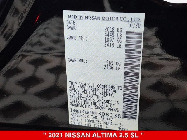 2021 Nissan Altima 2.5 SL