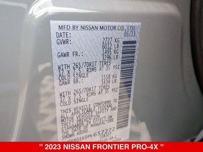 2023 Nissan Frontier Crew Cab PRO-4X®