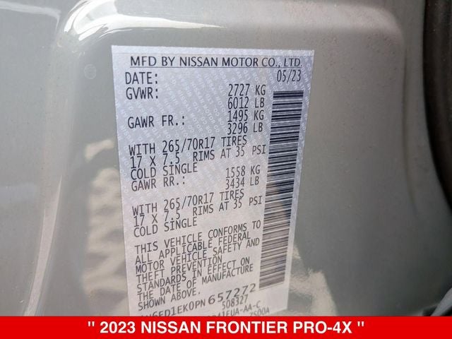 2023 Nissan Frontier Crew Cab PRO-4X®