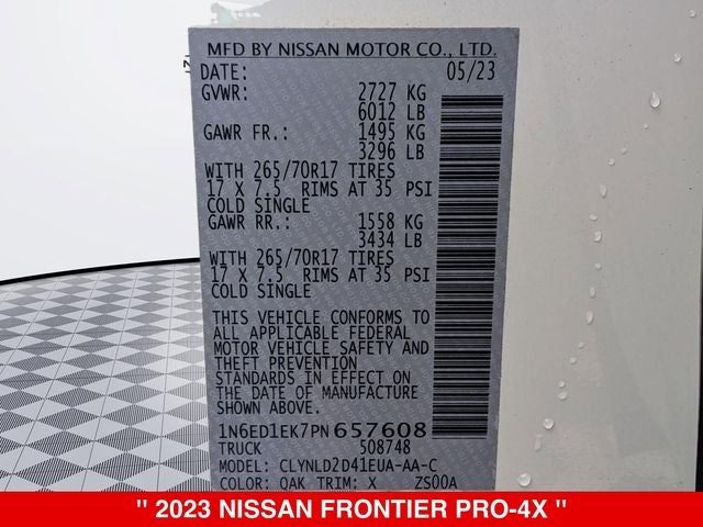 2023 Nissan Frontier Crew Cab PRO-4X®
