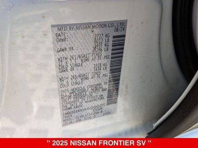 2025 Nissan Frontier Crew Cab SV