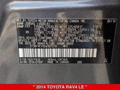 2014 Toyota RAV4 LE