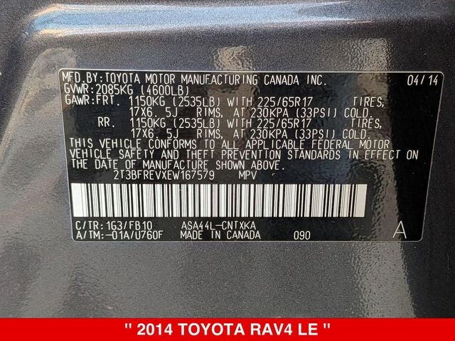 2014 Toyota RAV4 LE