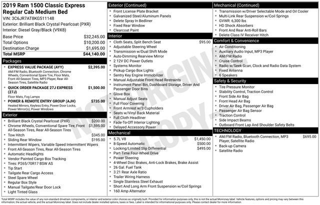 2019 RAM 1500 Classic Express