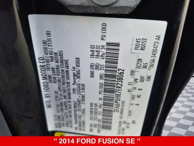2014 Ford Fusion SE