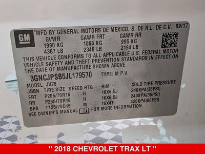 2018 Chevrolet Trax LT