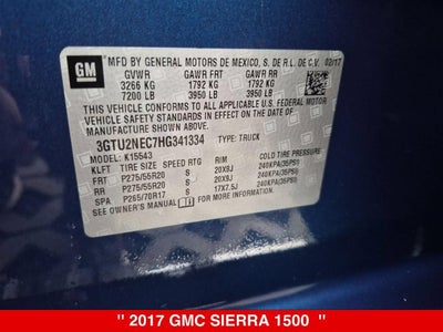 2017 GMC Sierra 1500 SLT
