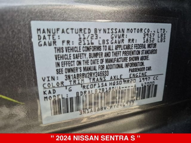2024 Nissan Sentra S