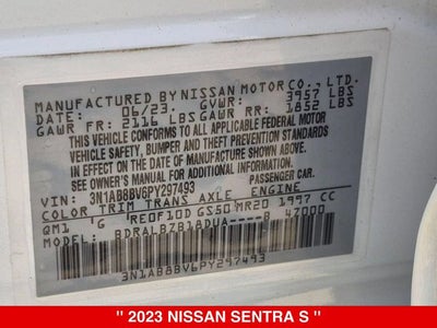 2023 Nissan Sentra S