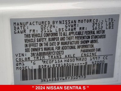 2024 Nissan Sentra S