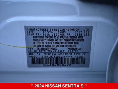 2024 Nissan Sentra S