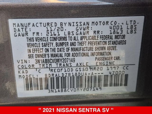 2021 Nissan Sentra SV