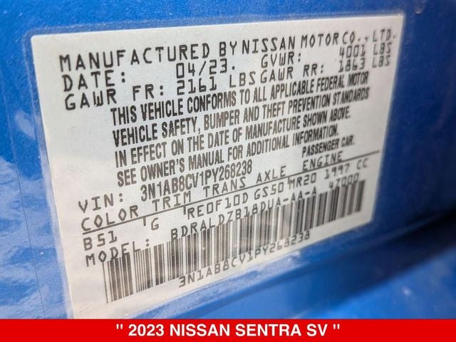 2023 Nissan Sentra SV