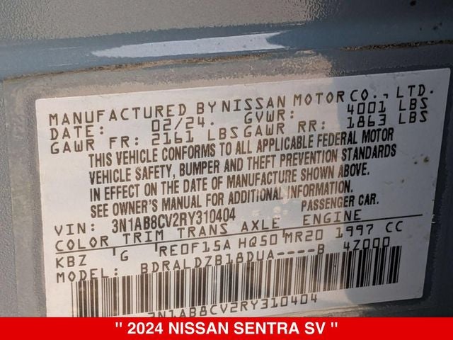 2024 Nissan Sentra SV