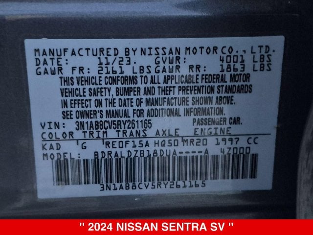 2024 Nissan Sentra SV