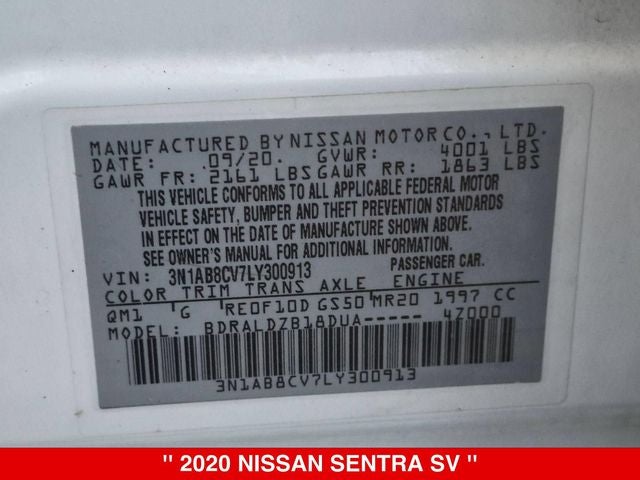 2020 Nissan Sentra SV