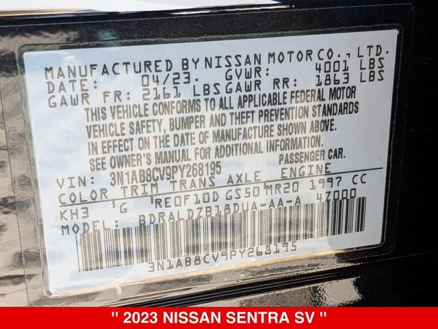 2023 Nissan Sentra SV
