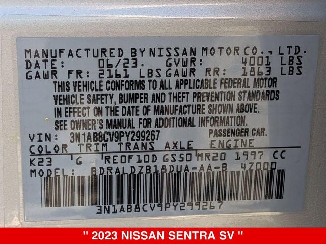 2023 Nissan Sentra SV