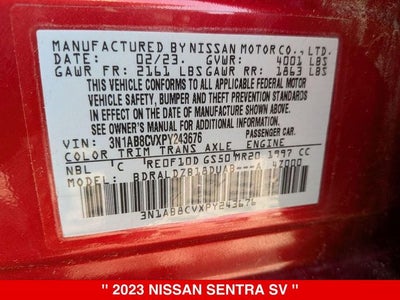 2023 Nissan Sentra SV