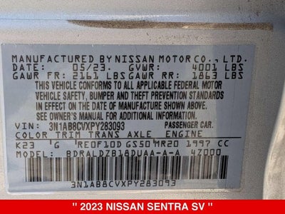2023 Nissan Sentra SV