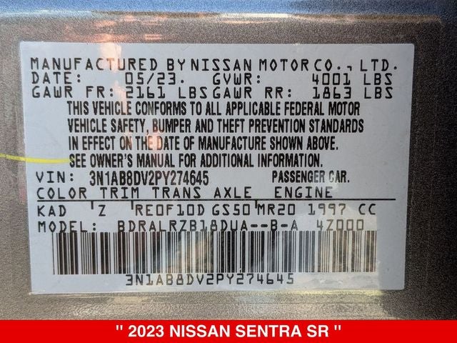 2023 Nissan Sentra SR