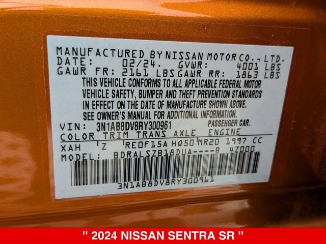 2024 Nissan Sentra SR